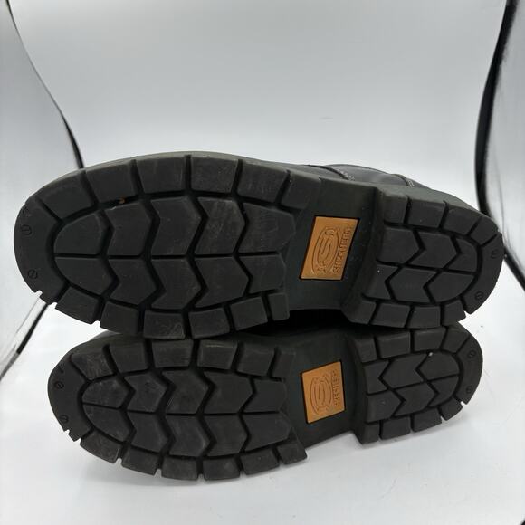 Skechers Dress Work Shoes Mens Size 13 Lace Up Leather Upper Black Platform - Picture 11 of 11